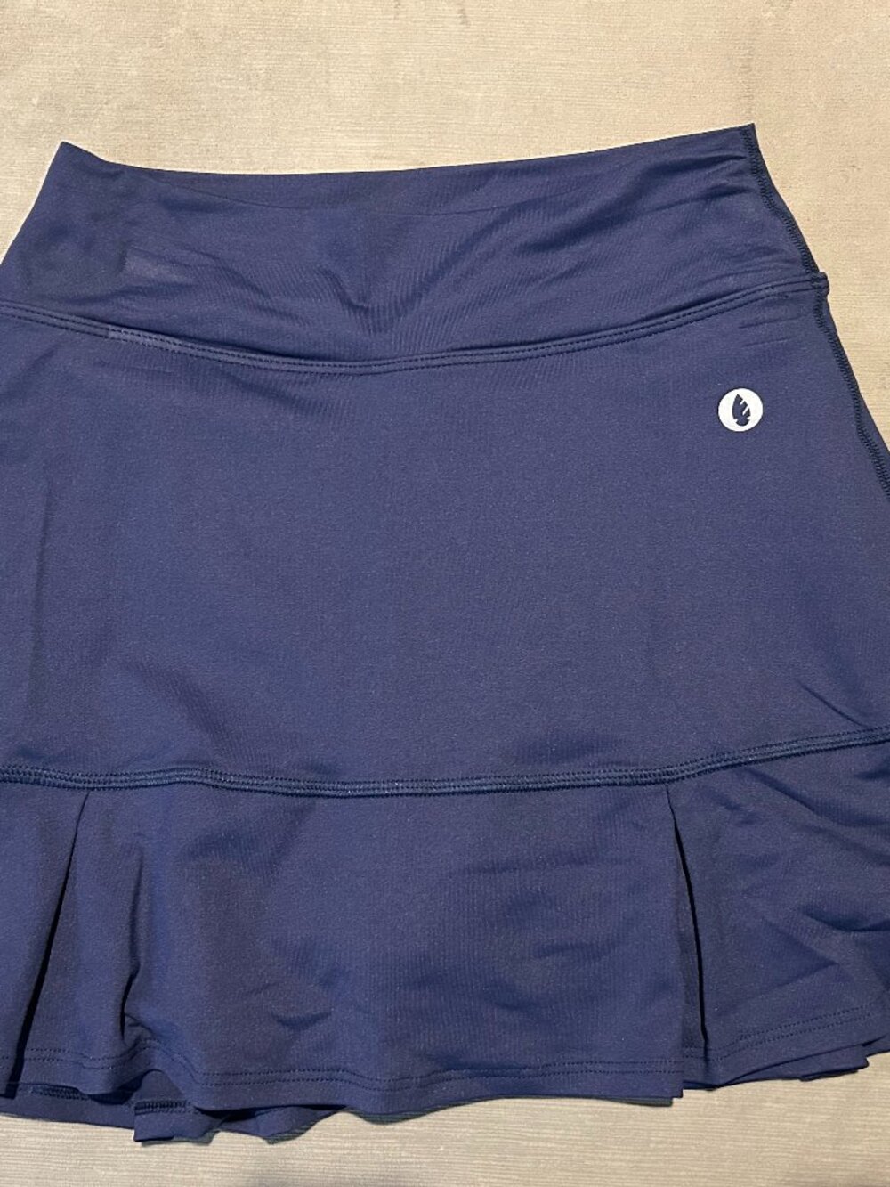 DONA JO Navy Blue Tiered Flounce Athletic Tennis Pickleball Golf Skort XS